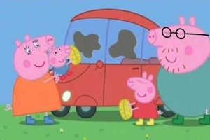 Prasátko Peppa - Čištění auta